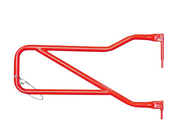 Steinjager Front Trail Tube Doors; Red Baron (07-18 Jeep Wrangler JK)