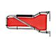 Steinjager Front Tube Door Mesh Covers; Red (07-18 Jeep Wrangler JK)