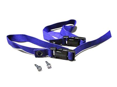 Steinjager Sway Bar Hanger Strap Kit; Blue (84-01 Jeep Cherokee XJ)