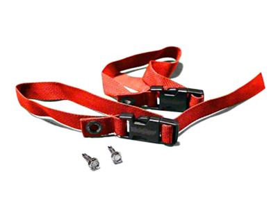 Steinjager Sway Bar Hanger Strap Kit; Red (84-01 Jeep Cherokee XJ)