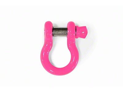 Steinjager 3/4-Inch D-Ring Shackle; Hot Pink (20-24 Jeep Gladiator JT)