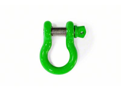 Steinjager 3/4-Inch D-Ring Shackle; Neon Green (20-24 Jeep Gladiator JT)