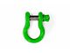 Steinjager 3/4-Inch D-Ring Shackle; Neon Green (20-24 Jeep Gladiator JT)
