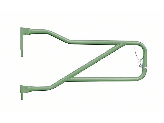 Steinjager Front Trail Tube Doors; Locas Green (20-24 Jeep Gladiator JT)