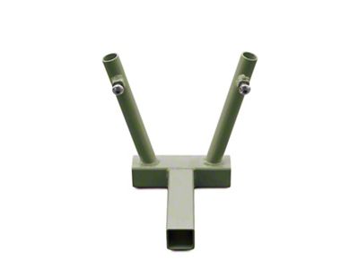 Steinjager Hitch Mounted Dual Flag Holder; Locas Green (20-24 Jeep Gladiator JT)