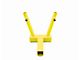 Steinjager Hitch Mounted Dual Flag Holder; Neon Yellow (20-24 Jeep Gladiator JT)