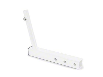 Steinjager Hitch Mounted Single Flag Holder; Cloud White (20-24 Jeep Gladiator JT)