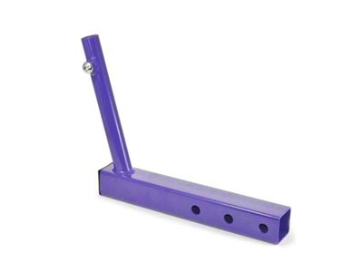 Steinjager Hitch Mounted Single Flag Holder; Sinbad Purple (20-24 Jeep Gladiator JT)