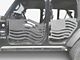 Steinjager Premium American Flag Front Trail Doors; Gray Hammertone (20-24 Jeep Gladiator JT)