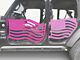 Steinjager Premium American Flag Front Trail Doors; Hot Pink (20-24 Jeep Gladiator JT)