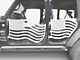 Steinjager Premium American Flag Rear Trail Doors; Cloud White (20-24 Jeep Gladiator JT)