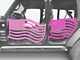 Steinjager Premium American Flag Rear Trail Doors; Hot Pink (20-24 Jeep Gladiator JT)