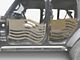 Steinjager Premium American Flag Rear Trail Doors; Military Beige (20-24 Jeep Gladiator JT)