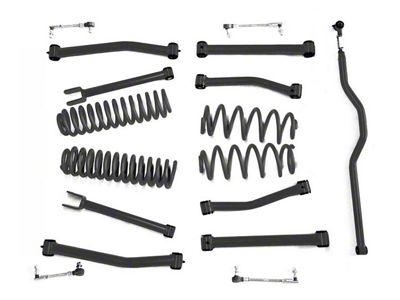 Steinjager 2.50-Inch Suspension Lift Kit; Bare Metal (07-18 Jeep Wrangler JK)