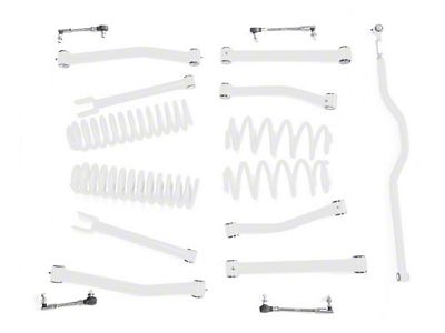 Steinjager 2.50-Inch Suspension Lift Kit; Cloud White (07-18 Jeep Wrangler JK)