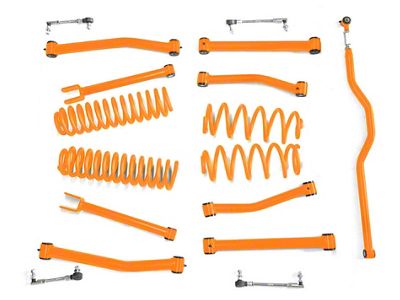 Steinjager 2.50-Inch Suspension Lift Kit; Fluorescent Orange (07-18 Jeep Wrangler JK)