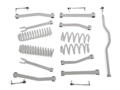 Steinjager 2.50-Inch Suspension Lift Kit; Gray Hammertone (07-18 Jeep Wrangler JK)