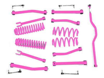 Steinjager 2.50-Inch Suspension Lift Kit; Hot Pink (07-18 Jeep Wrangler JK)