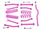 Steinjager 2.50-Inch Suspension Lift Kit; Hot Pink (07-18 Jeep Wrangler JK)