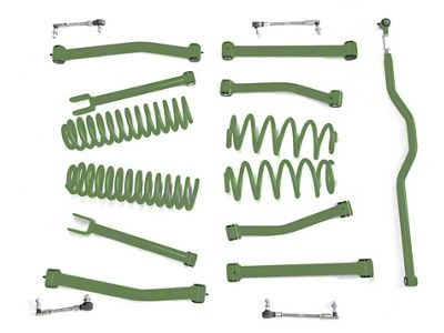 Steinjager 2.50-Inch Suspension Lift Kit; Locas Green (07-18 Jeep Wrangler JK)