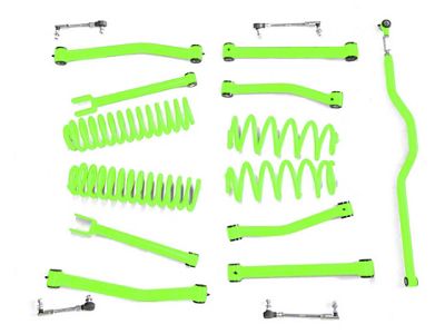 Steinjager 2.50-Inch Suspension Lift Kit; Neon Green (07-18 Jeep Wrangler JK)