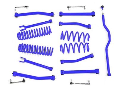 Steinjager 2.50-Inch Suspension Lift Kit; Southwest Blue (07-18 Jeep Wrangler JK)