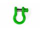 Steinjager 3/4-Inch D-Ring Shackle; Neon Green (18-24 Jeep Wrangler JL)