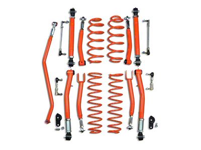 Steinjager 3.50-Inch Double Adjustable Suspension Lift Kit; Fluorescent Orange (18-25 Jeep Wrangler JL)