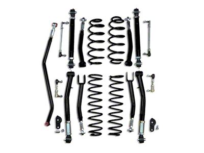 Steinjager 3.50-Inch Double Adjustable Suspension Lift Kit; Bare Metal (18-25 Jeep Wrangler JL)