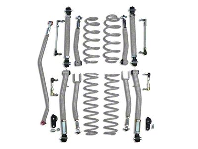 Steinjager 3.50-Inch Double Adjustable Suspension Lift Kit; Gray Hammertone (18-25 Jeep Wrangler JL)