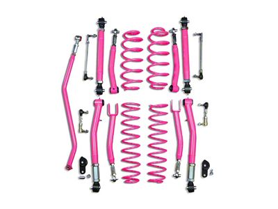 Steinjager 3.50-Inch Double Adjustable Suspension Lift Kit; Hot Pink (18-25 Jeep Wrangler JL)