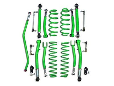 Steinjager 3.50-Inch Double Adjustable Suspension Lift Kit; Neon Green (18-25 Jeep Wrangler JL)