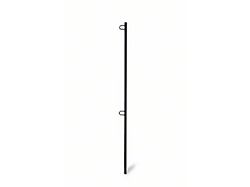 Steinjager 5-Foot Flag Pole Kit; Black (Universal; Some Adaptation May Be Required)