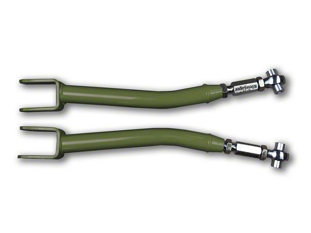 Steinjager Double Adjustable Front Upper Control Arms for 0 to 5-Inch Lift; Locas Green (18-24 Jeep Wrangler JL)