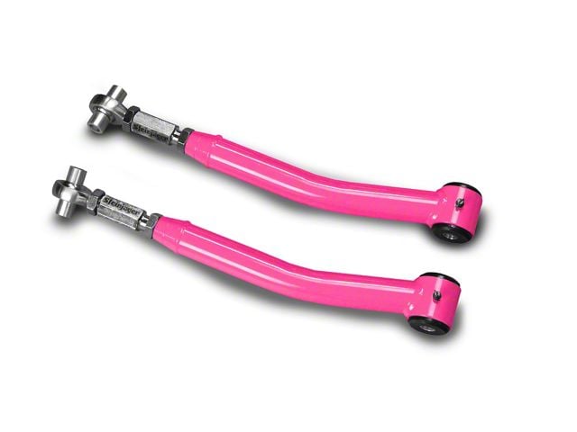 Steinjager Double Adjustable Rear Upper Control Arms for 0 to 5-Inch Lift; Hot Pink (18-24 Jeep Wrangler JL)