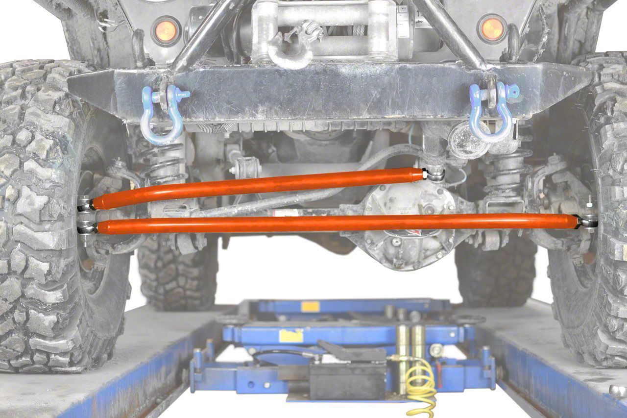 Steinjager Crossover Steering Kit for 0 to 4-Inch Lift; Fluorescent Orange  (97-06 Jeep Wrangler TJ)