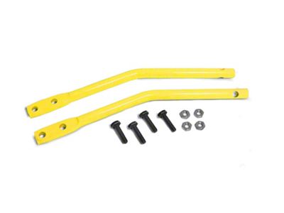 Steinjager Door Mirror Leg Kit for Steinjager Tube Doors; Neon Yellow (18-24 Jeep Wrangler JL)