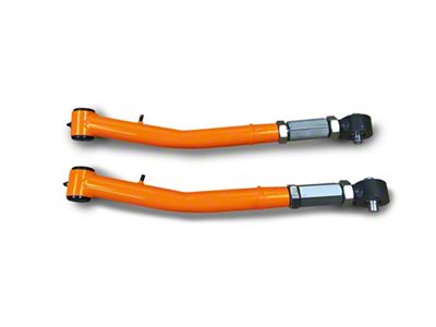 Steinjager Double Adjustable Front Lower Control Arms for 0 to 5-Inch Lift; Fluorescent Orange (18-25 Jeep Wrangler JL)