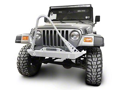 Steinjager Front Bumper with Stinger; Cloud White (97-06 Jeep Wrangler TJ)