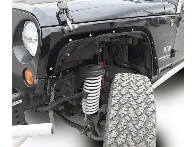 Steinjager Front Fender Deletes; Bare Metal (07-18 Jeep Wrangler JK)