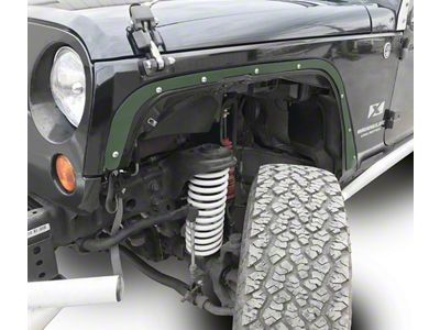 Steinjager Front Fender Deletes; Locas Green (07-18 Jeep Wrangler JK)