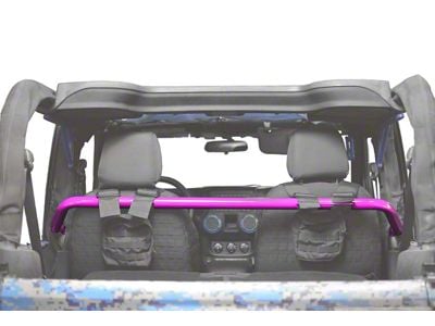 Steinjager Front Seat Harness Bar; Hot Pink (07-18 Jeep Wrangler JK 2-Door)