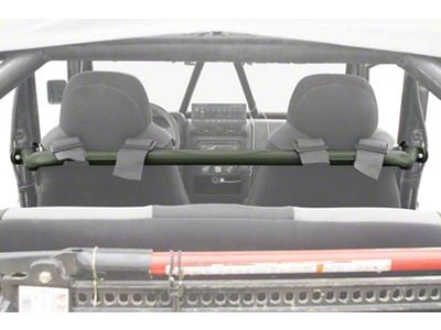 Steinjager Front Seat Harness Bar; Locas Green (97-06 Jeep Wrangler TJ)