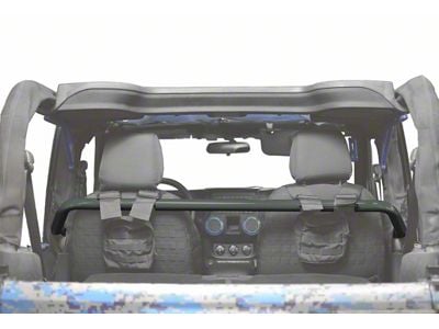 Steinjager Front Seat Harness Bar; Locas Green (07-18 Jeep Wrangler JK 2-Door)