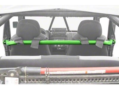 Steinjager Front Seat Harness Bar; Neon Green (97-06 Jeep Wrangler TJ)