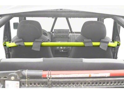 Steinjager Front Seat Harness Bar; Neon Yellow (97-06 Jeep Wrangler TJ)