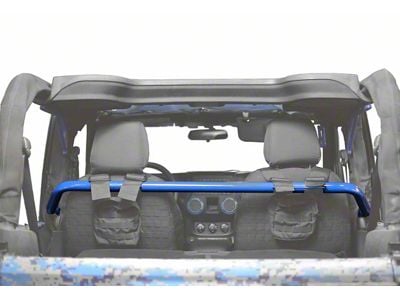 Steinjager Front Seat Harness Bar; Playboy Blue (07-18 Jeep Wrangler JK 2-Door)