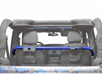 Steinjager Front Seat Harness Bar; Southwest Blue (07-18 Jeep Wrangler JK 2-Door)