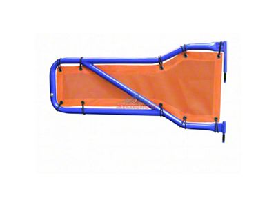 Steinjager Front Tube Door Covers; Orange (18-24 Jeep Wrangler JL)