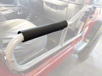 Steinjager Front Tube Doors Armrest; Black (81-86 Jeep CJ7)